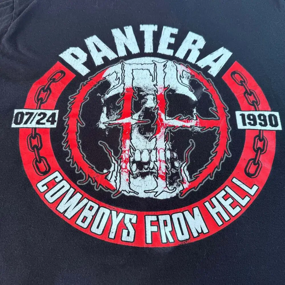 PANTERA COWBOYS FROM HELL T-Shirt XL 7-24-1990 DIMEBAG DARRELL VINNIE PAUL RIP - Picture 4 of 7
